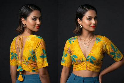 Forever Things-V Neck Cotton Blouse