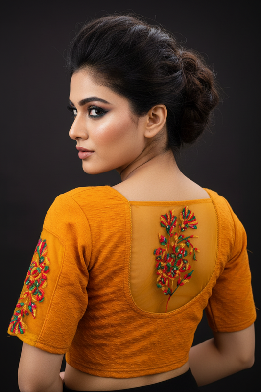 Hidden standard-Stretchable Knitted Blouse