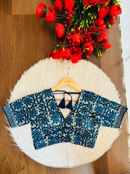 Forever Things-V Neck Cotton Blouse