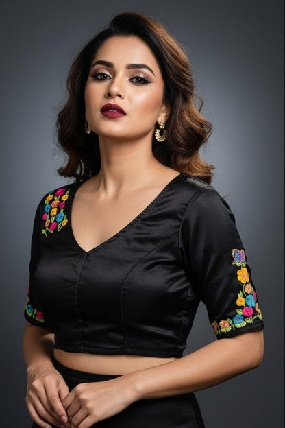 Graceful Wings Hand Stich Blouse
