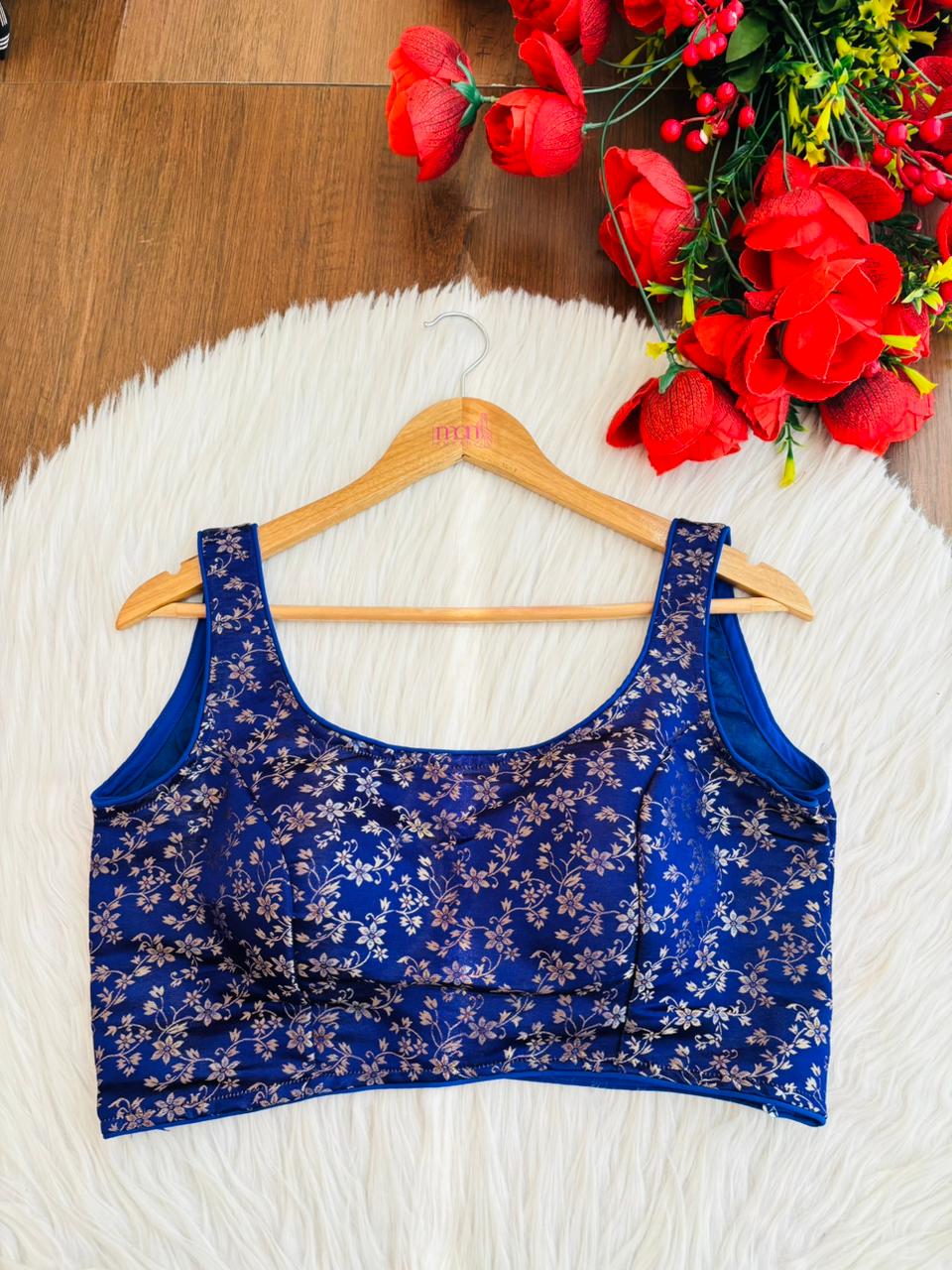 Golden Touch-Katan Banarasi Silk Blouse